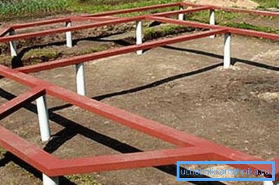Pillar foundation. Pillar foundation.