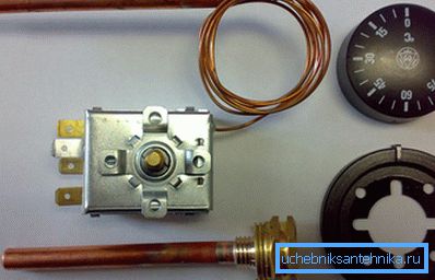 Termostat for elektrisk kjele Termostat for elektrisk kjele