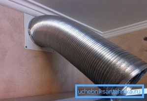 100 mm ventilasjonsbælg under installasjon 100 mm ventilasjonsbælg under installasjon