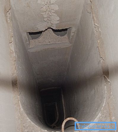 Mine ventilasjonsrør fra innsiden Mine ventilasjonsrør fra innsiden