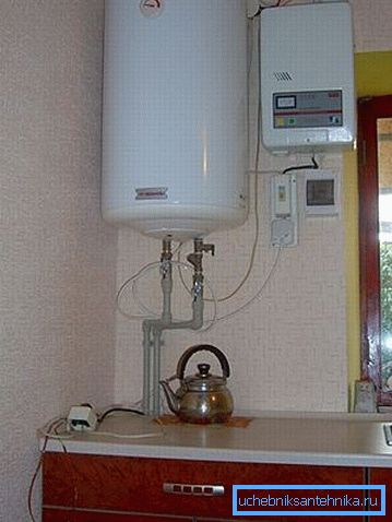 I stedet for en stor kjele kan du installere konstruksjonen beskrevet i artikkelen. I stedet for en stor kjele kan du installere konstruksjonen beskrevet i artikkelen.