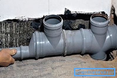 Intra rominstallasjon av PVC kloakkrør