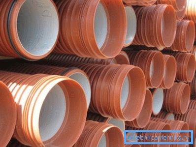 Avløp bølgepappedrør PVC-diameter 300 mm