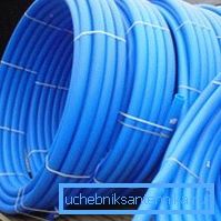 Blå polyetylen (PE) rørleggerør Blå polyetylen (PE) rørleggerør