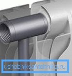 Her er bimetall radiatorene 350 mm innvendig