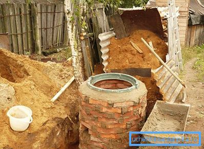 Brick cesspit