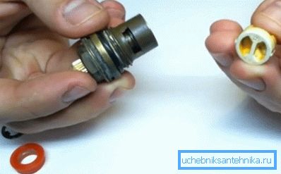 Vi tar ut et keramisk par med en stang fra kroppen Vi tar ut et keramisk par med en stang fra kroppen